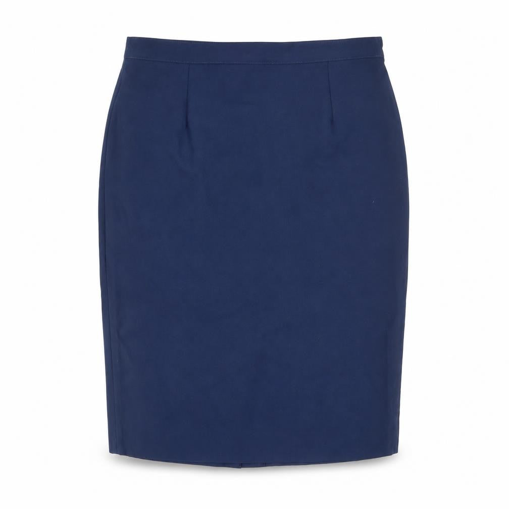Garey Petites Women's Blue Wool Pencil Skirt Size 14