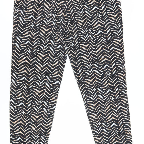 Wallis Women's Multicoloured Animal Print Trousers Size 14