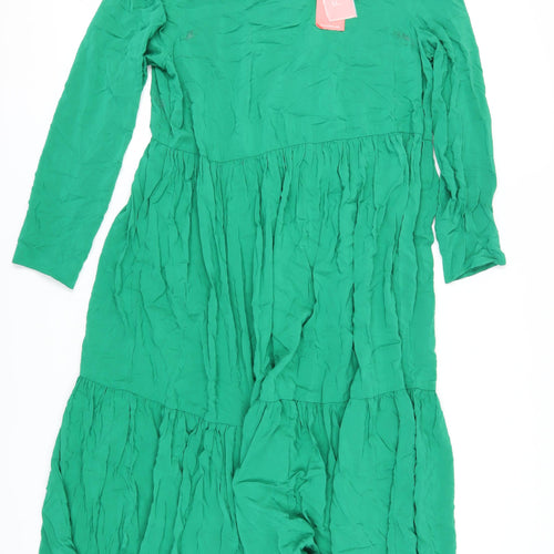 Finery Women's Green Maxi Dress Size 16
