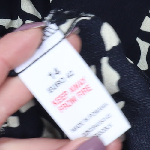 Topshop Women's Black Shift Dress Size 14