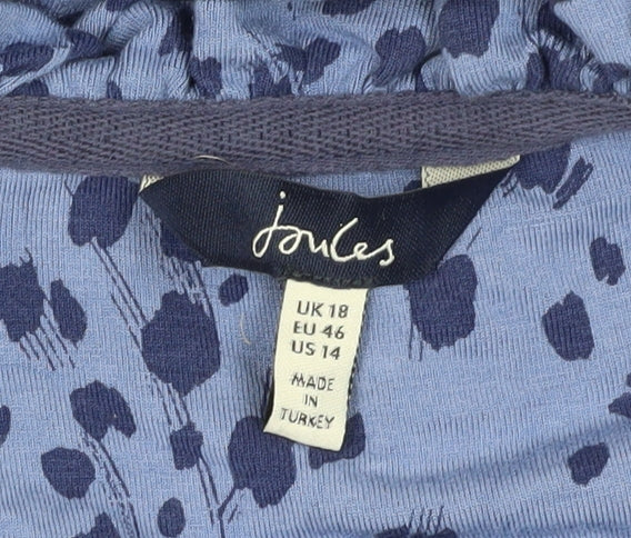 Joules Women's Blue Midi Fit & Flare Dress Size 18