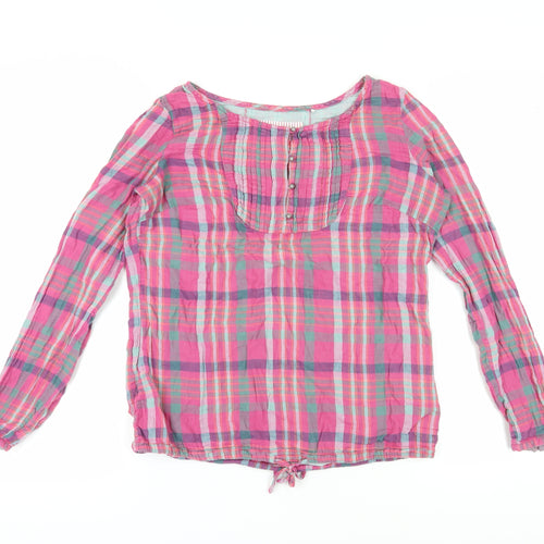 Fat Face Women's Multicoloured Plaid Blouse Size 12