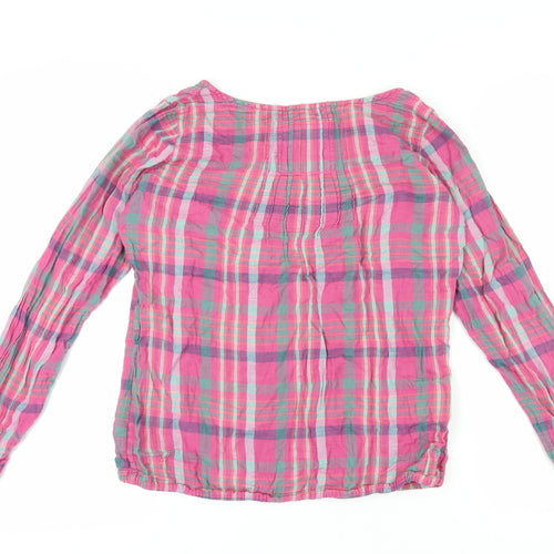 Fat Face Women's Multicoloured Plaid Blouse Size 12
