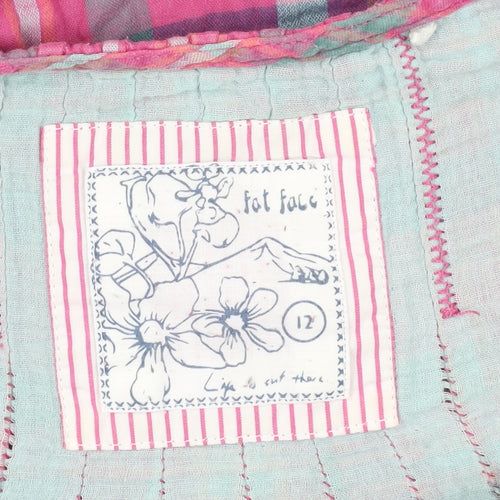 Fat Face Women's Multicoloured Plaid Blouse Size 12