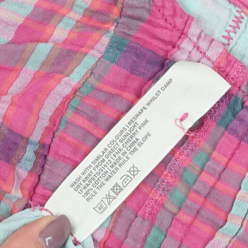 Fat Face Women's Multicoloured Plaid Blouse Size 12