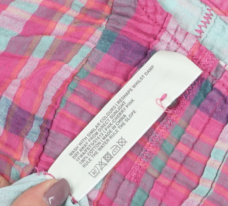 Fat Face Women's Multicoloured Plaid Blouse Size 12