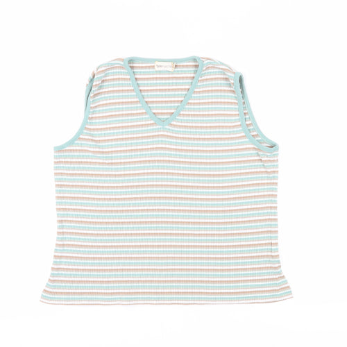 Bonmarché Women's Multicoloured XL Striped Tank