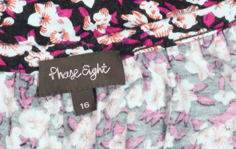 Phase Eight Women's Floral Tunic Blouse, Size 16, Multicoloured