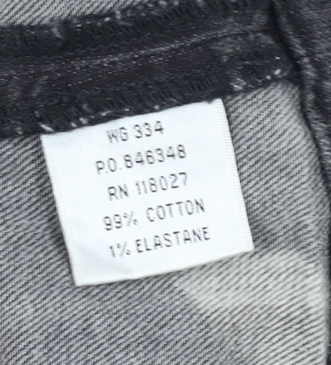 Boden Women's Grey Denim Knee Length Skirt - Size 10