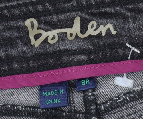 Boden Women's Grey Denim Knee Length Skirt - Size 10