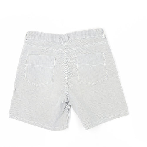 Marks and Spencer Women's White Chino Shorts, Size 12