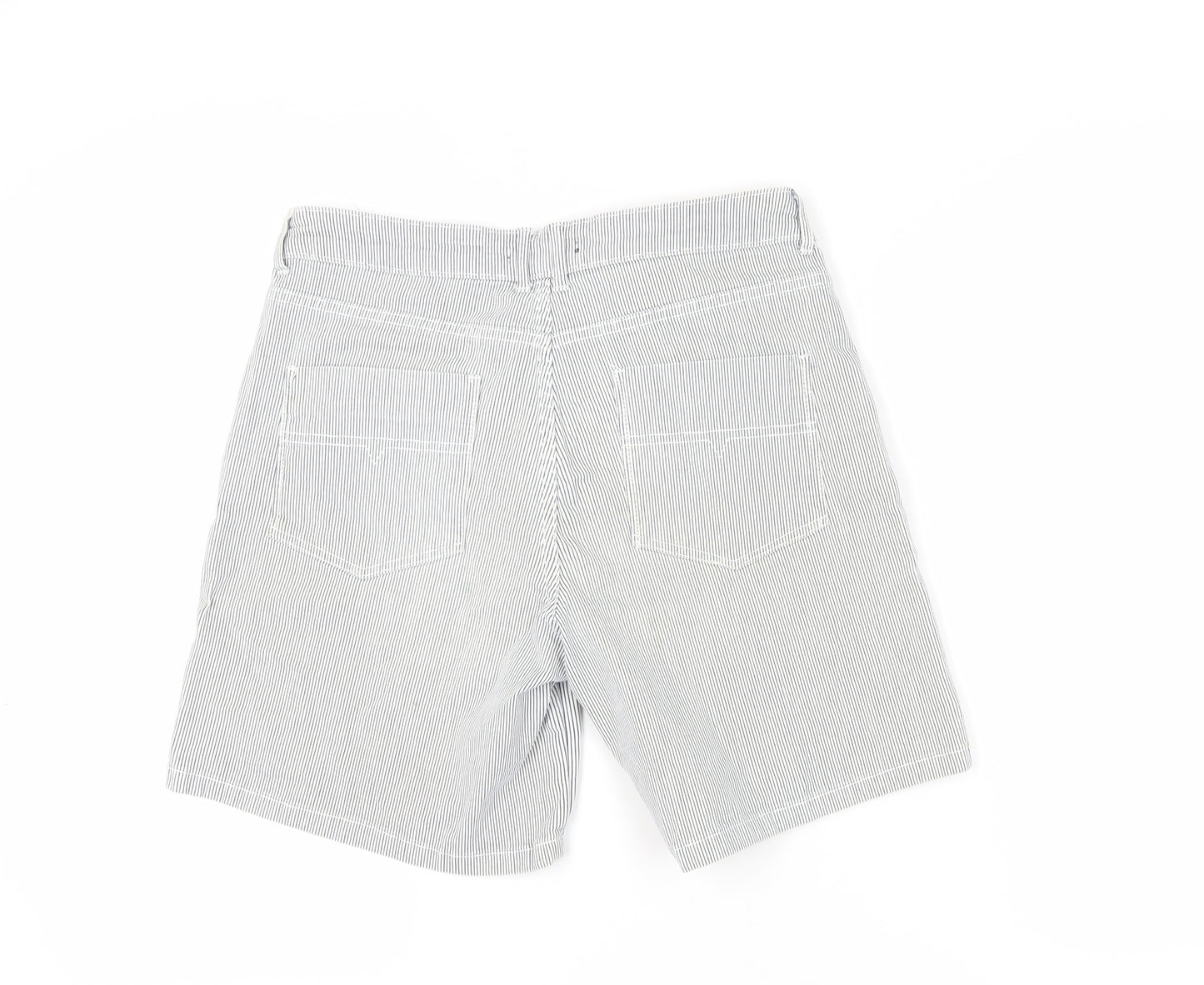 Marks and Spencer Women's White Chino Shorts, Size 12