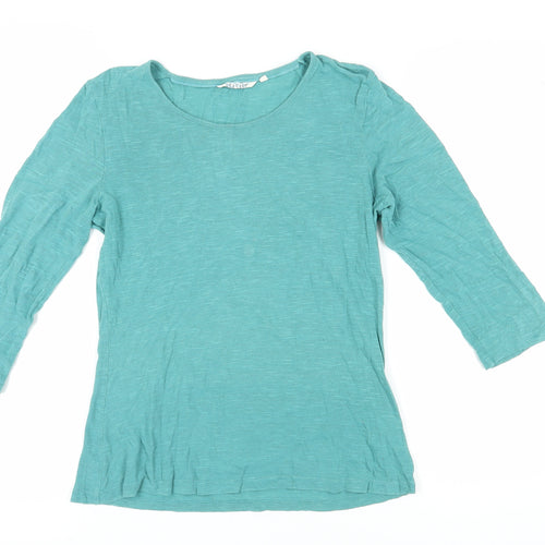 Seasalt Women's Green 3/4 Sleeve Top Size 12