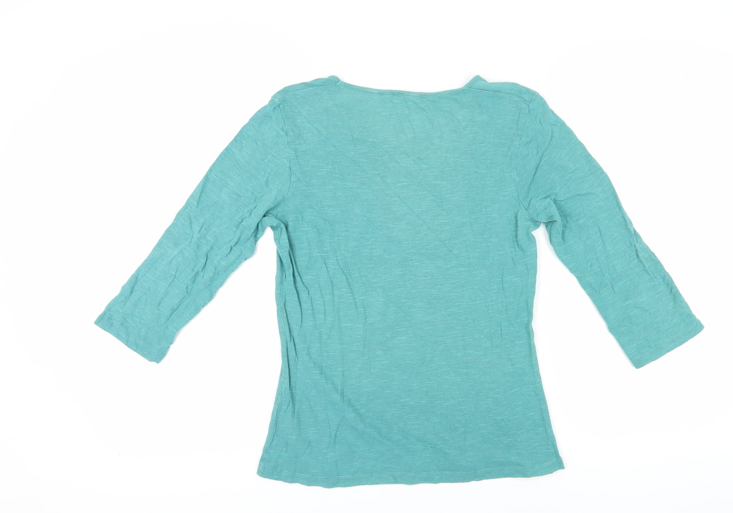 Seasalt Women's Green 3/4 Sleeve Top Size 12