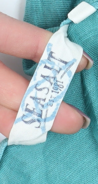 Seasalt Women's Green 3/4 Sleeve Top Size 12