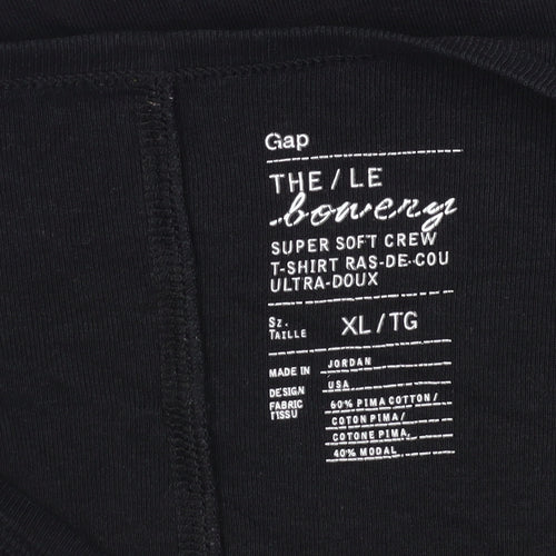 Gap Unisex Black XL Long Sleeve Jersey T-Shirt
