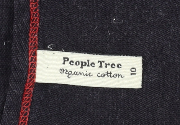 People Tree Women's Black Slim Fit T-Shirt