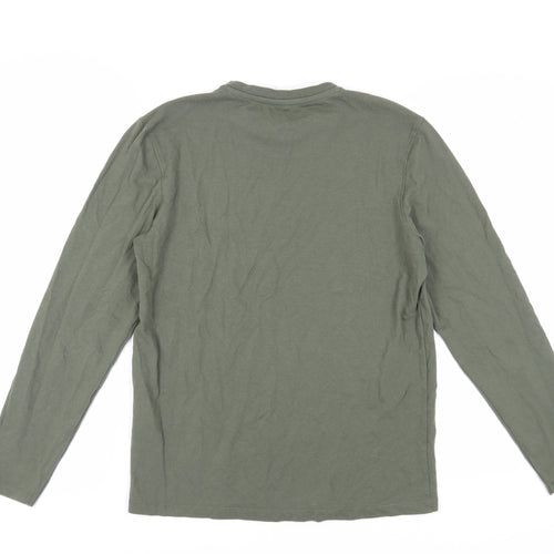 Springfield Men's Green Long Sleeve T-Shirt, Size S