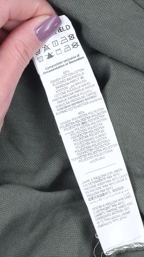 Springfield Men's Green Long Sleeve T-Shirt, Size S