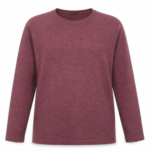 Cotton Traders Women's Red Jersey Long Sleeve T-Shirt, L