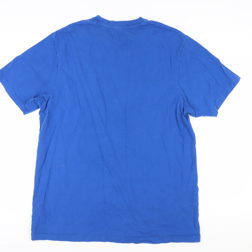 Jacamo Blue Graphic Print Cotton T-Shirt, Size 44/46