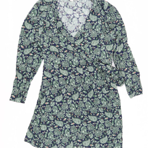 Boden Women’s Green Paisley Wrap Dress Size 16