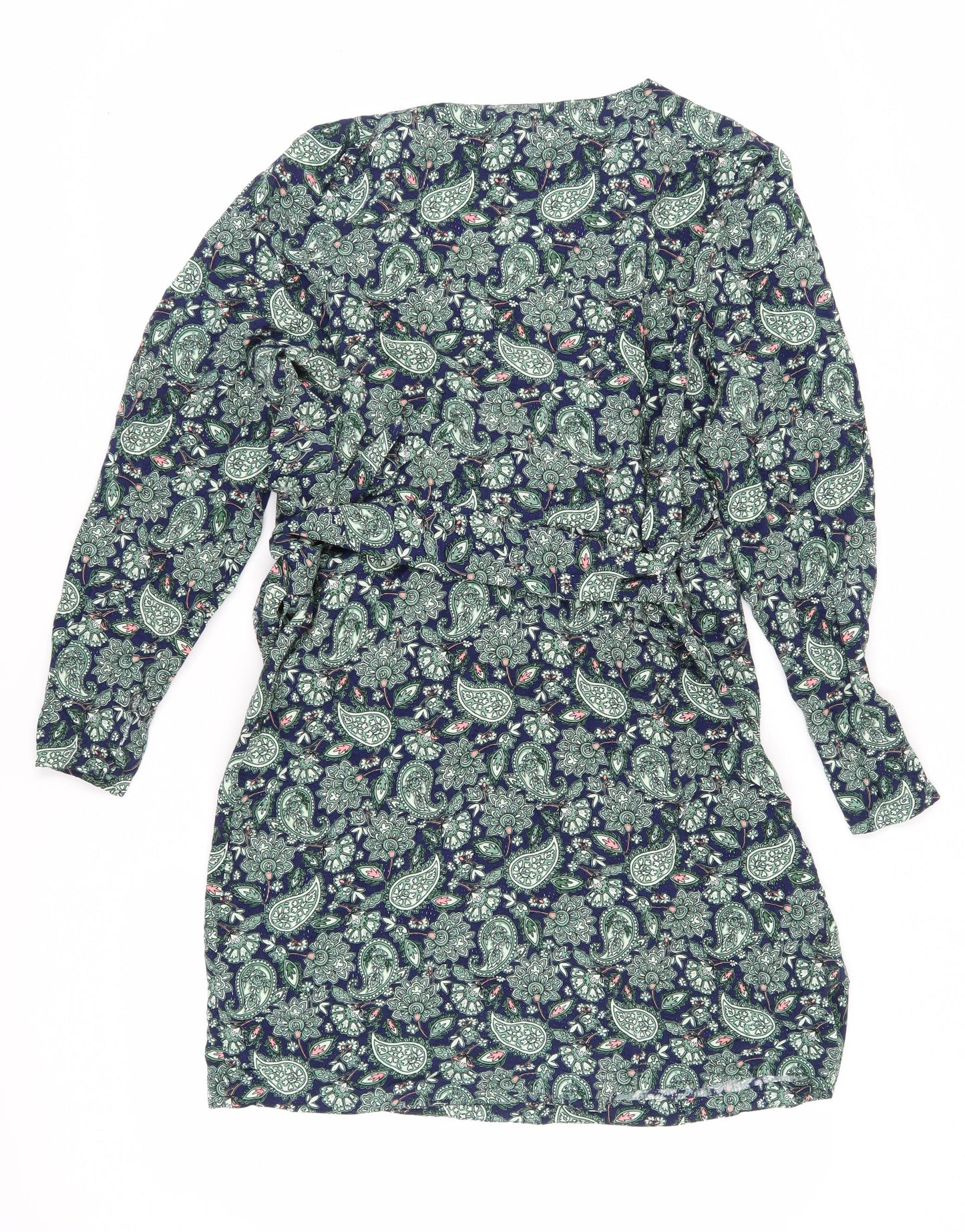 Boden Women’s Green Paisley Wrap Dress Size 16