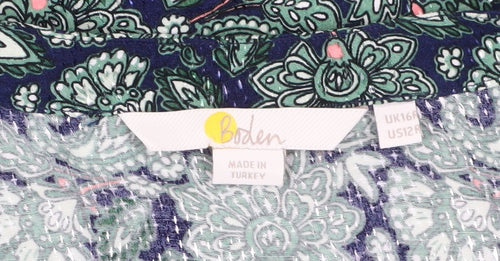 Boden Women’s Green Paisley Wrap Dress Size 16