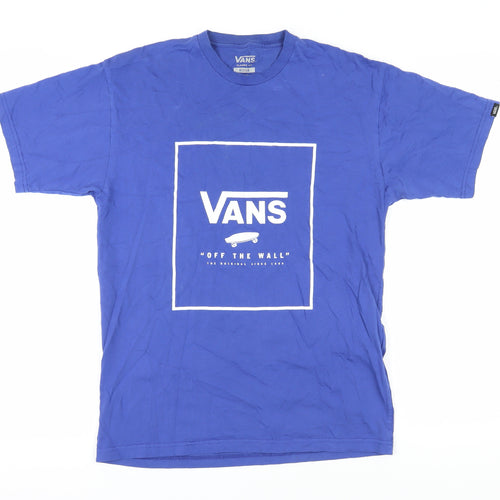 Vans Men's Blue Classic Fit Logo T-Shirt M