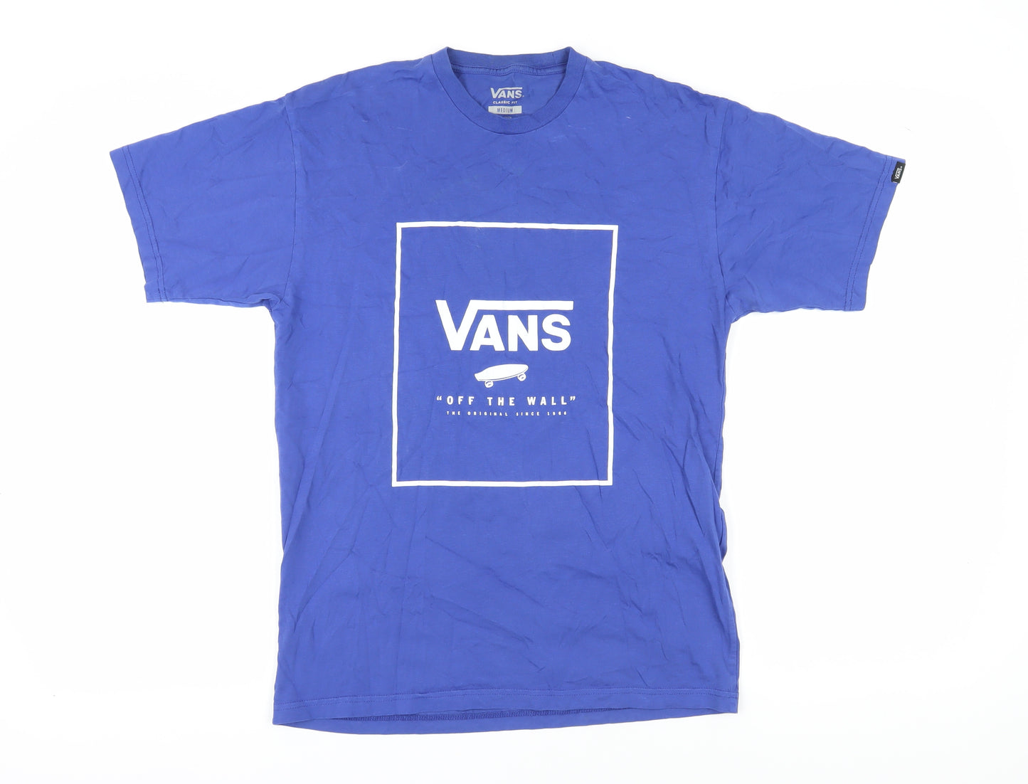 Vans Men's Blue Classic Fit Logo T-Shirt M