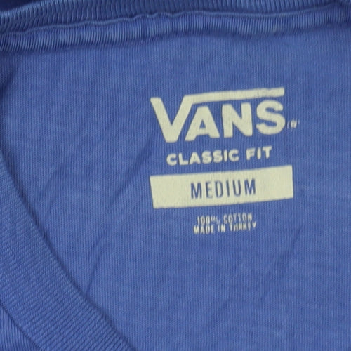 Vans Men's Blue Classic Fit Logo T-Shirt M