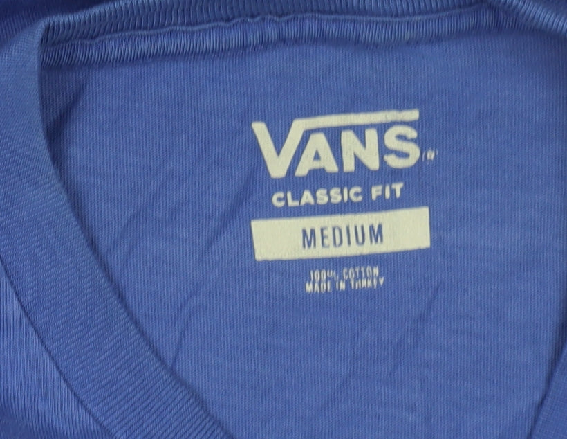 Vans Men's Blue Classic Fit Logo T-Shirt M