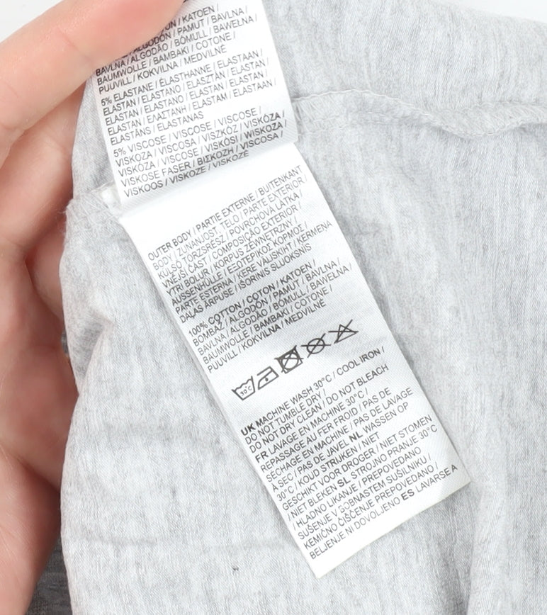 Golddigga Women's Grey Tank Top Size 18 Jersey Style