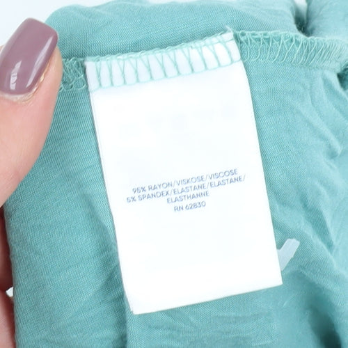 Lands' End Women's Green Petite T-Shirt, Size S