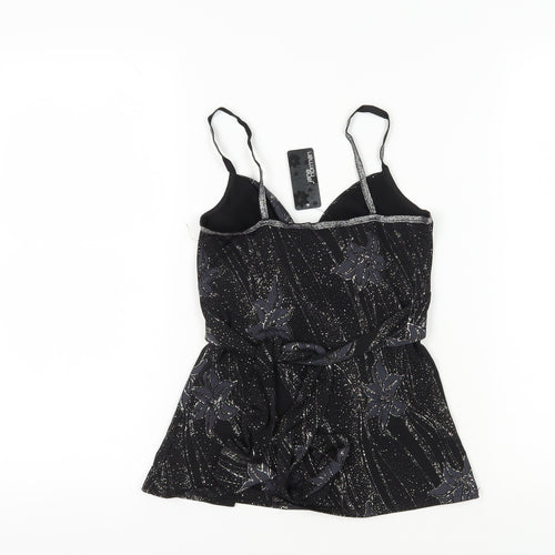 Jane Norman Women's Black Floral Camisole Size 12