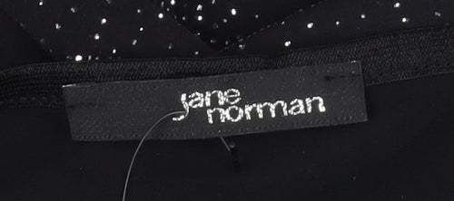 Jane Norman Women's Black Floral Camisole Size 12