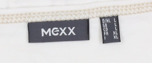 Mexx Women's White Cotton Holiday T-Shirt L