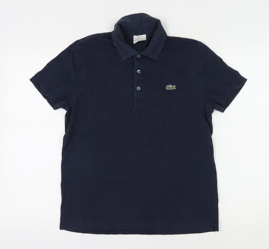 Lacoste Men's Blue Slim Fit Polo Shirt Size S