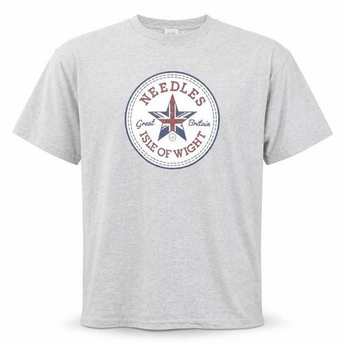The Needles Men’s Grey XL Patriotic Graphic T-Shirt