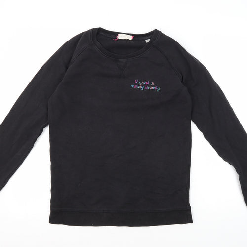 Lisa Macario Women's Black Pullover Sweatshirt