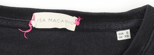 Lisa Macario Women's Black Pullover Sweatshirt