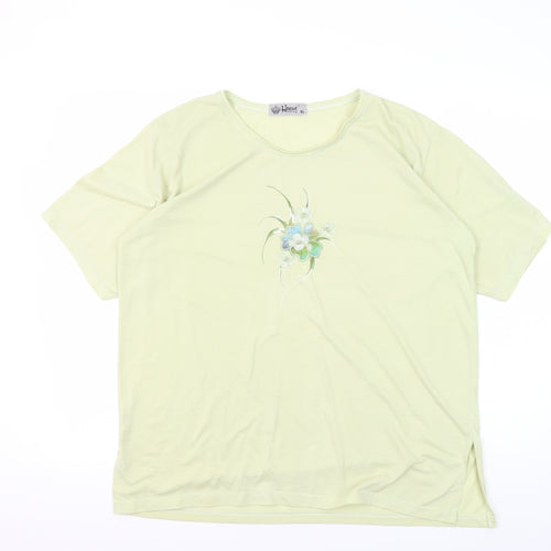 Hoang Collection Green Embroidered XL T-Shirt