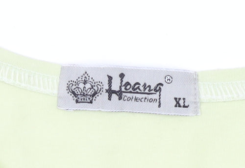 Hoang Collection Green Embroidered XL T-Shirt