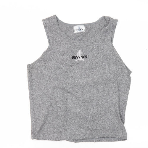 Revenge Grey Unisex Tank Top M - Breathable Activewear