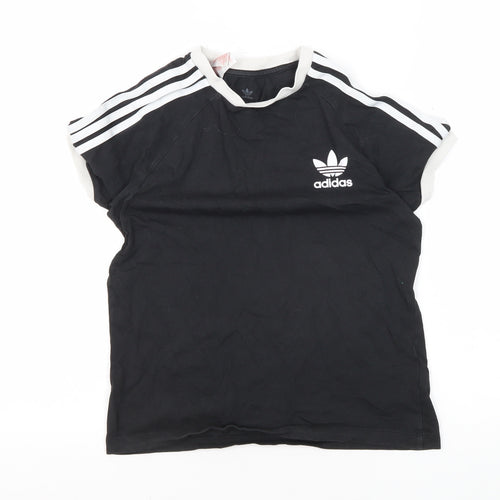 Adidas Boys Black T-Shirt 9-10 Years Sports Style