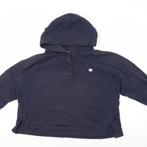Jack Wills Women's Navy Hoodie UK 14 with Hood