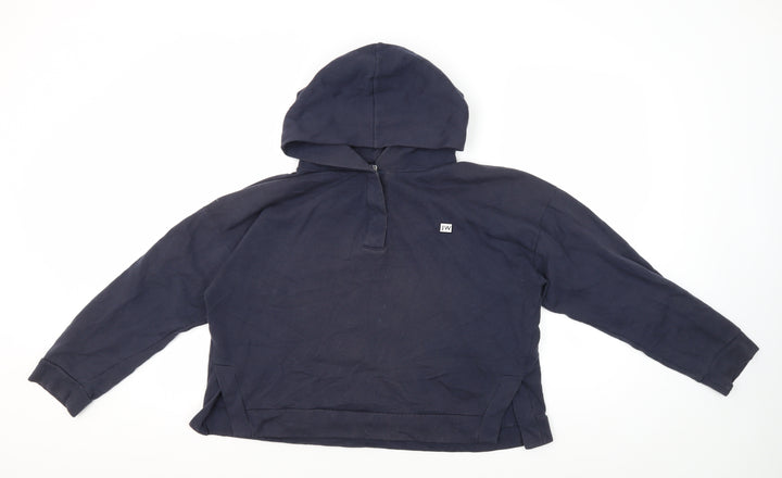 Jack Wills Women's Navy Hoodie UK 14 with Hood