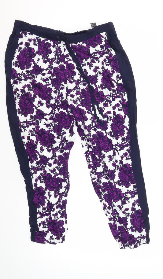 Marks & Spencer Women’s Multicoloured Floral Jogger Size 14