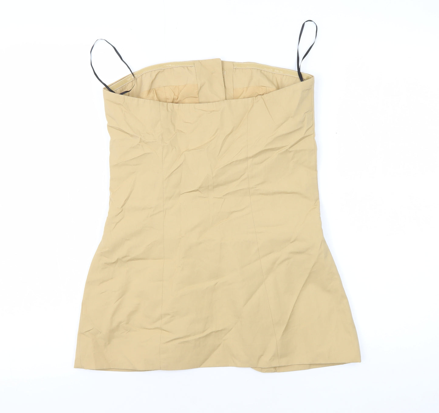 H&M Women's Beige Button-Up Sleeveless Top XS
