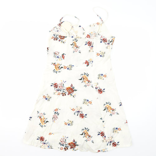 Earth Angel Women's Multicoloured Floral A-Line Dress XS